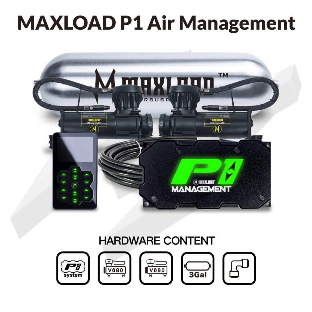 P1 Air Management with dual V680s & 3Gal tank