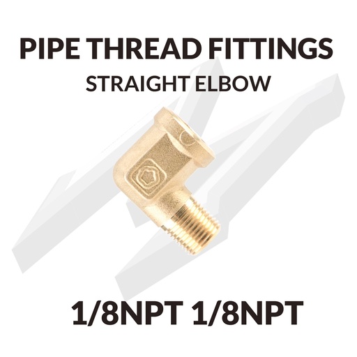 [PIPE ELBOW 1/8NPT 1/8NPT] PIPE THREAD FITTINGS STRAIGHT ELBOW 1/8NPT 1/8NPT
