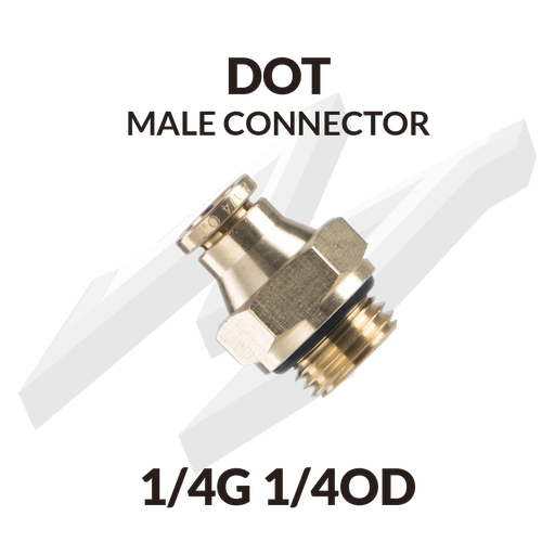 [DOT 1/4G 1/4OD] DOT MALE CONNECTOR 1/4G 1/4OD