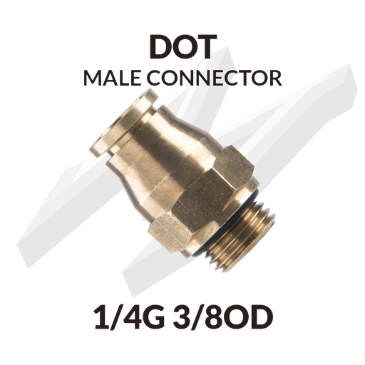 [DOT 1/4G 3/8OD] DOT MALE CONNECTOR 1/4G 3/8OD