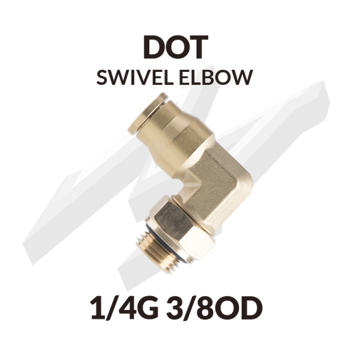 [DOT ELBOW 1/4G 3/8OD] DOT快插万向弯头 G1/4 3/8OD